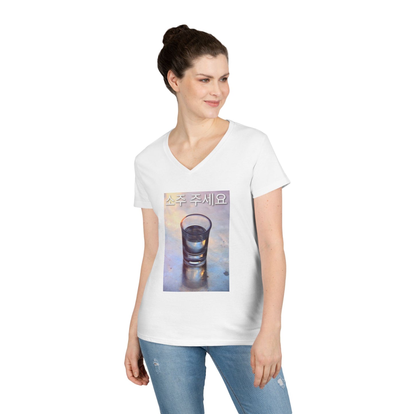 V-Neck T-Shirt Soju Please Tee