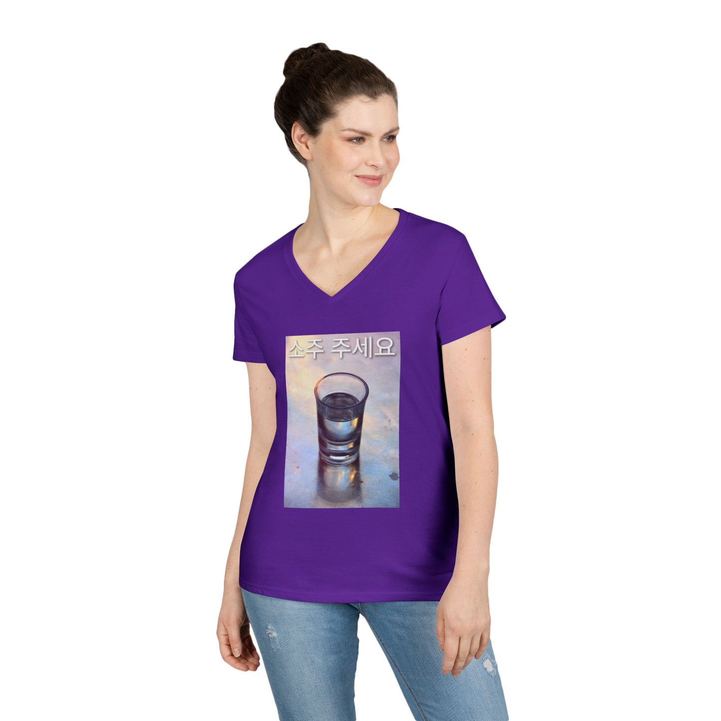 V-Neck T-Shirt Soju Please Tee
