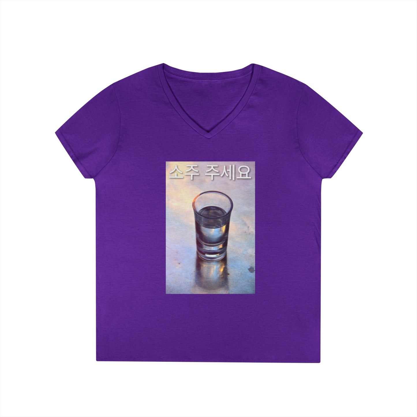 V-Neck T-Shirt Soju Please Tee