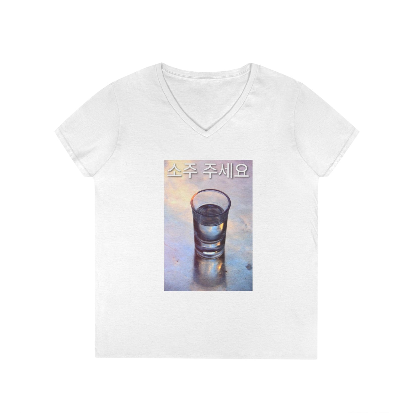 V-Neck T-Shirt Soju Please Tee